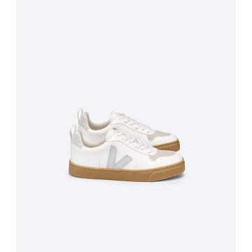 Veja V-10 LACE CWL Schoenen Kinderen White/Beige | NL 789RVD